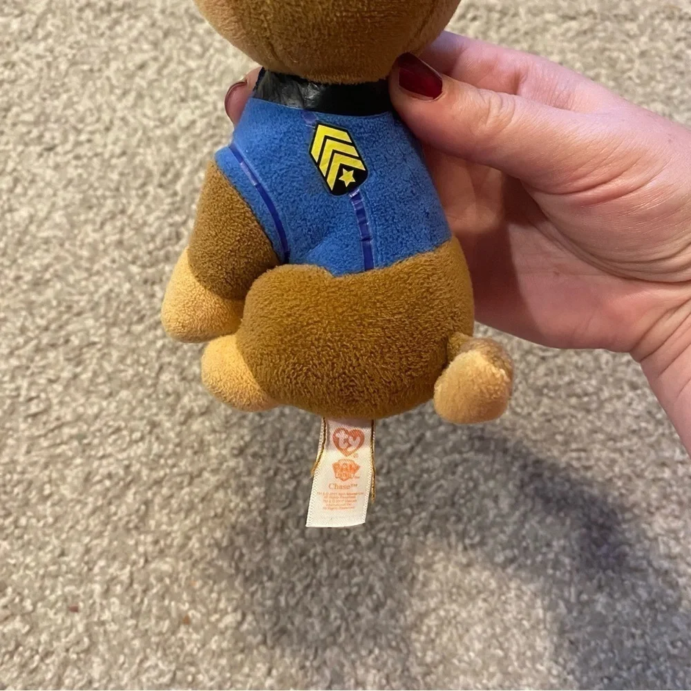 Paw Patrol Chase TY Beanie Boo Plush Stuffed Animal Dog Puppy